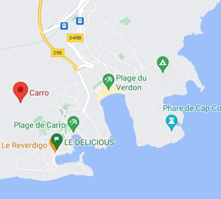 Bel Appartement Avec Terrasse - Plage De Carro A Pied 马蒂格 外观 照片
